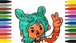 Как нарисовать ПЕРСОНАЖ ТОКА БОКА / Рисунок ТОКА БОКА /How to draw a cute TOCA LIFE WORLD CHARACTER
