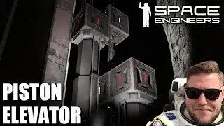 FAILING to build a PISTON ELEVATOR as a German Engineer - Space Engineers E37