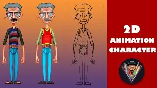 2D Character illustration design for animation