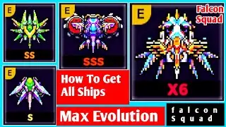 Falcon Squad! All Best Ships And Drones With Max Evolution Tricks