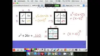 Quadratics - Completing the Square INTRO