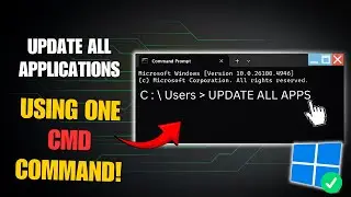 How to Update All Windows Software at Once with One CMD Command 🔥