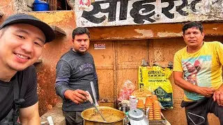 Eating INDIAN STREET FOOD with a Local 🇮🇳- Ultimate Food Tour in JAIPUR!! Extreme Butter Pav Bhaji!!