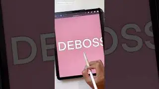 Procreate Tutorial: Debossed Lettering 