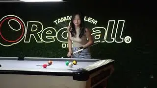 Inggrid at Redball Billiard Taman Palem