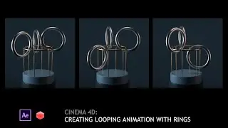 [PREVIEW] Cinema 4D - Loop Series 01/05 - Creating Looping animation with Rings