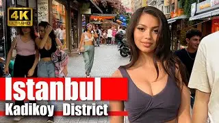 Istanbul 2022 _ Kadikoy Neighborhood _ 31 August Walking Tour _ 4k UHD 60fps