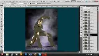 Photoshop Speed Art - Iron man wallpaper