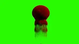 red dust smoke effect in green screen free stock footage