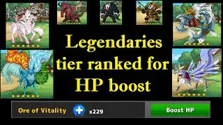 Neo Monsters - Best Legendaries to HP boost