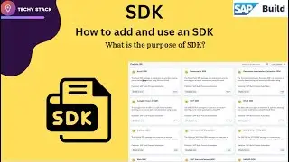 How to add and use an SDK, and what is its purpose | SAP Automation | 2024