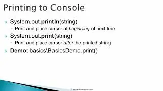 Java Programmimg | 019 Absolute Java Basics + Demo.mp4