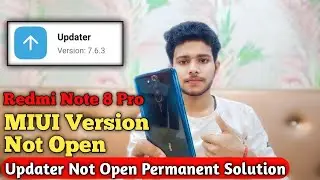 Redmi Note 8 Pro MIUI Version Updater Not Open Problem Solution | MIUI 12.5.10.0 Update Not Open