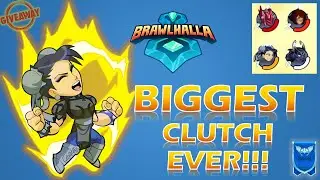 The Biggest Clutch Ever?  Brawlhalla ranked gameplay + Brawl Code Giveaway