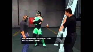 Rey Mysterio Saves guy falling from ladder and The Hurricane Appears