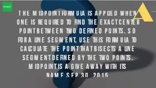 What Is The Definition Of Midpoint Formula In Math?
