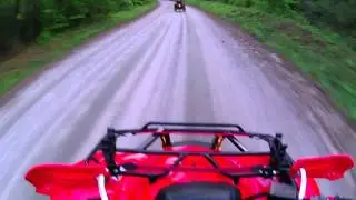 2012 Honda Rancher 420 tops out against Can Am 800R XC