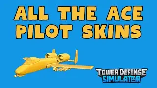 All the Ace Pilot Skins Showcase in TDS - Tower Defense Simulator