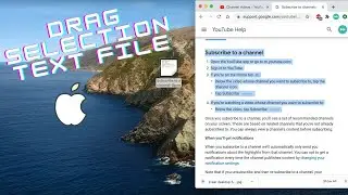 Drag Selection Text File