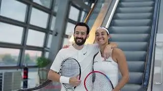 Flying with Caroline Garcia inside a museum in Lyon
