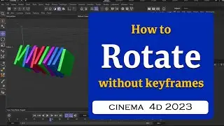 How to rotate using Random effector in Cinema 4D 2023 @MaxonVFX ​