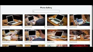 Photo Gallery Web App Project using React Vite + Tailwind CSS