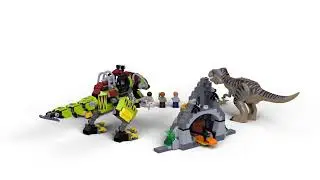 LEGO JURASSIC WORLD Битка между тиранозавър и динозавър-робот 75938