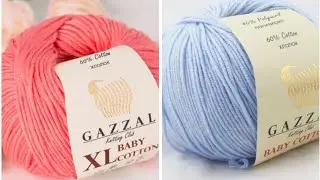 Что выбрать Gazzal Baby Cotton или Baby Cotton XL? Примеры с готовыми работами. Вязание