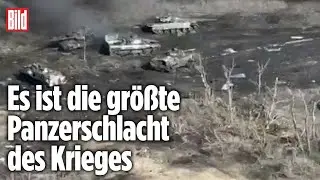 Ukraine-Krieg: Friedhof der Russen-Panzer in Wuhledar