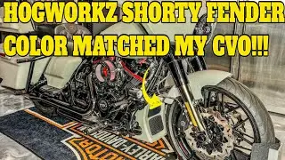 HOGWORKZ COLOR MATCHED SHORTY FENDER FOR CVO #hogworkz#harleydavidson