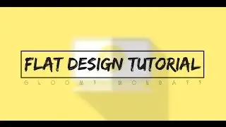 Monitor | Flat Design Tutorial | How To Make A Flat Design In Photoshop