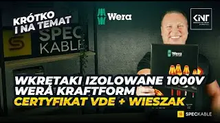 Wkrętaki izolowane dla elektryka WERA Kraftform 1000V z certyfikatem VDE i wieszakiem [#KINT46]