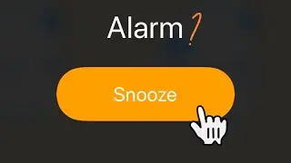 What happens when you hit the SNOOZE button?