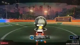 crazy shot in rocket league freeplay