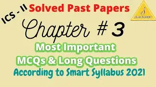 Computer Solved Past Papers for 2nd Year 2021 | Chapter 3| Important MCQs and Long Questions