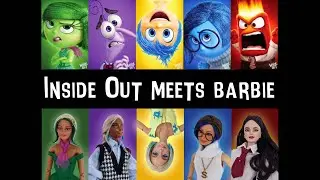 Inside Out meets Barbie I Joy, Disgust, Fear, Anger, and Sadness