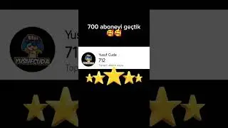 712 abone hayırlı olsun