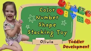Olivia Stacks Up Colorful Number Shape Stacking Puzzle: A Fun Learning Toy for Toddlers 🧩