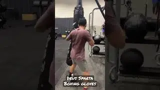 Working the Heavy Bag With Deus Sparta Boxing Gloves