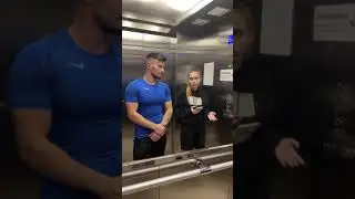 Пранк в лифте! Качок удивил девушку своими формами! 