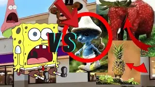 Spongebob vs. Blue Smurf Cat (700 Sub Special)