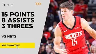 Reed Sheppard 15 Points, 8 Assists, 3 Threes vs Nets I 25-26 NBA Season