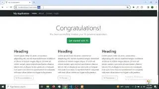 Yii2 Framework - create first page and display message | 