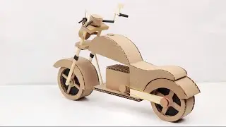 How to make a Motorcycle out of Cardboard - Amazing bike
