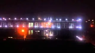 School renovation noise at 22:30
