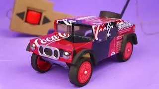 AMAZING JEEP MADE WITH ALUMINUM CANS AND DC MOTOR