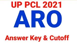 UPPCL ARO Cutoff marks, Answer Key