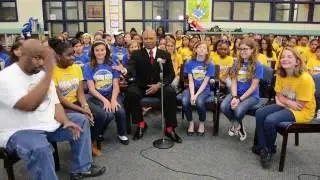 Summerwood Elementary Shining Stars Choir on location with Ferrell Phelps Jr.