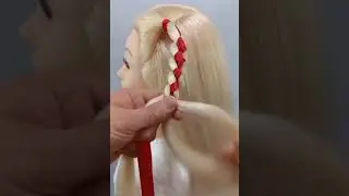 Weaving with ribbon