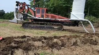 Installing Field Drainage Tile - 